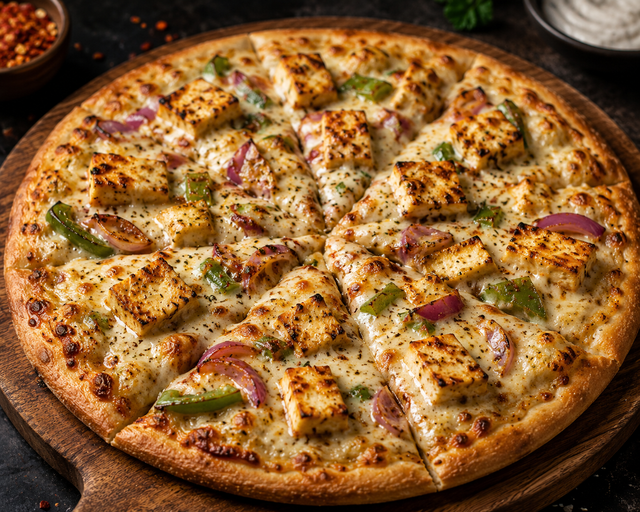 Malai Paneer Pizza.