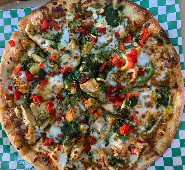 Chatpata Veg Pizza.